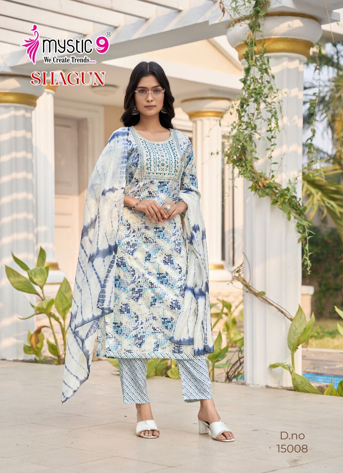Shagun Vol 15 By Mystic 9 Rayon Kurti With Bottom Dupatta Suppliers In Mumbai